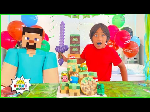 Ryan's Birthday Special Minecraft theme with Kaji Family B-Day !
