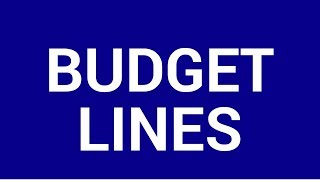 Budget lines