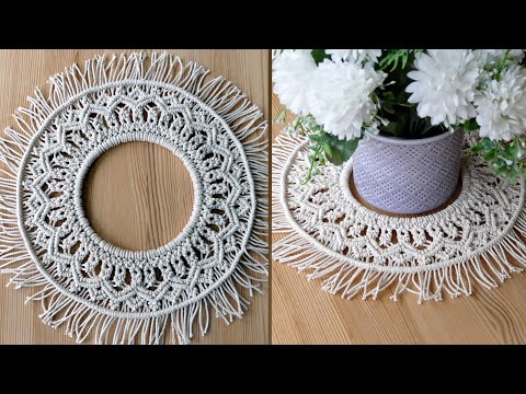 DIAMOND MESH MACRAME TABLECLOTH PATTERN TUTORIAL