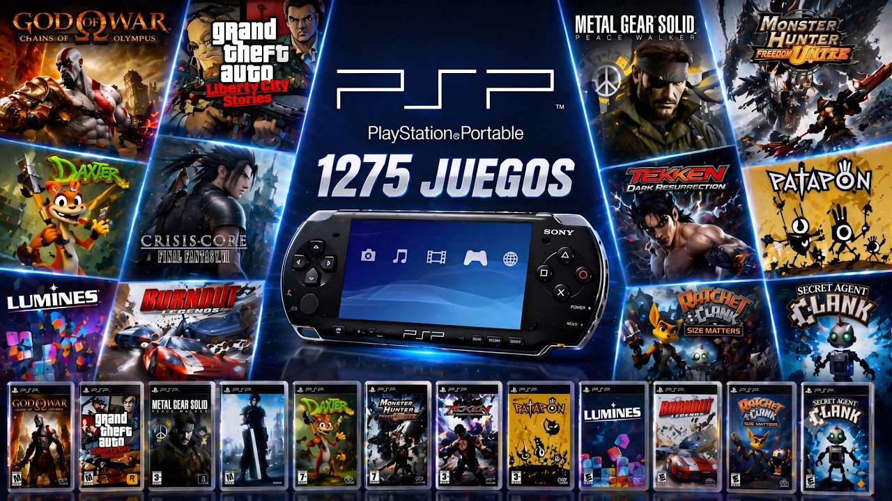 1275 Juegos de PSP