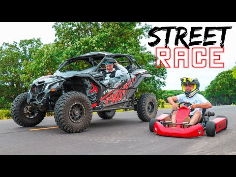 Shifter Kart vs. Maverick X3 STREET RACE!! (We got tickets)