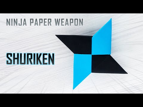 🥷How to Make a Paper SHURIKEN - Easy Origami NINJA STAR Tutorial