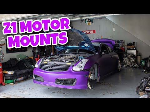 Z1 SOLID MOTOR MOUNT INSTALL ON MY G35!