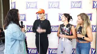 Backstage w/ Maria & Runaway June at Y108 8 Man Jam