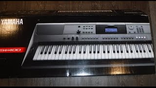 Video thumbnail for Yamaha PSR EW400 Keyboard Unboxing And Setup by Kevys RC & Music