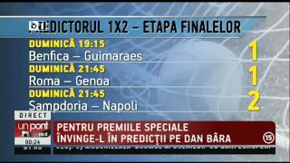 UPZ 23.05.17: PREDICTORUL1X2 » Etapa cu meciuri uriase, premii pe masura!