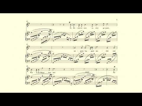 Der Nussbaum - Robert Schumann - accompaniment in G Major