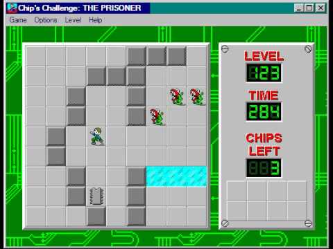 Chip's Challenge 1 Level 123 (The Prisoner) - 272 seconds