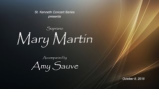 MARY MARTIN &amp; AMY SAUVE - St. Kenneth's 2015-2016 Concert Series