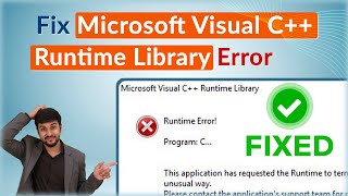 Fix Microsoft Visual C++ Runtime Library Error | Windows 10/11 #microsoft