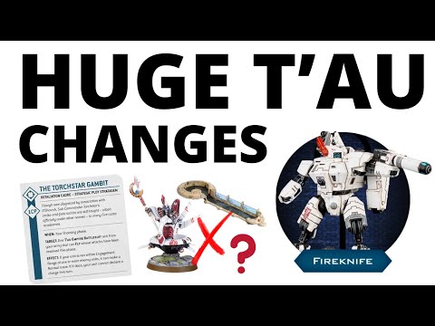BIG CHANGES for the T'au Empire - Crisis Suits Split, Wargear Locked, New Detachment, Units Removed!