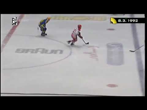 Sparta - Zlín 4 - 1, 3. zápas 1. kola Play-off FHL 1991/1992, 08. 03. 1992, ČST F1 (ČT Sport)