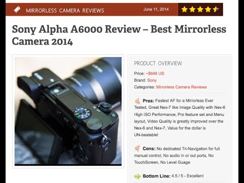 Sony Alpha A6000 Review - Best Mirrorless Camera 2014