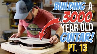 How To Build An Acoustic Guitar Episode 13 (Gluing on the soundboard)