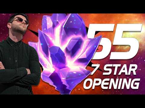 825K SHARDS! | BIGGEST FREE FTP 7* OPENING EVER? | 55 7* Crystal Opening [Crystal Week Ep4]