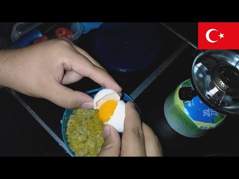 Cooking by the Black Sea in Zonguldag, Turkey CAMPING ALONE ON THE BLACK SEA BEACH - ASMR -