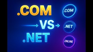 .COM vs .NET vs .ONLINE — Which Domain Is Best in 2025? (Full Guide + 