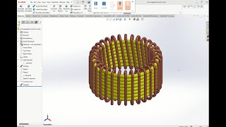 Download the video "SolidWorks Tutorial: How to Design a Wave Washer Using Curve Through Reference Points"
