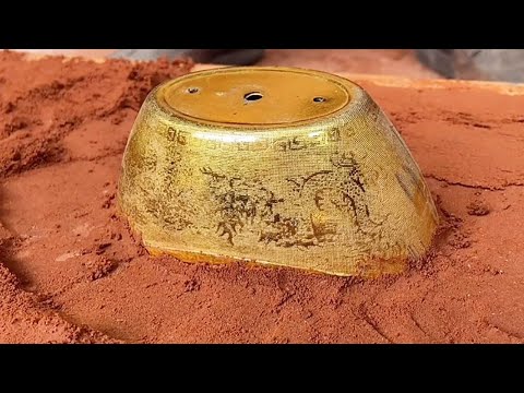 More than 1000 degrees of copper water cast big ingot | Metal casting【Laozhu Casting】