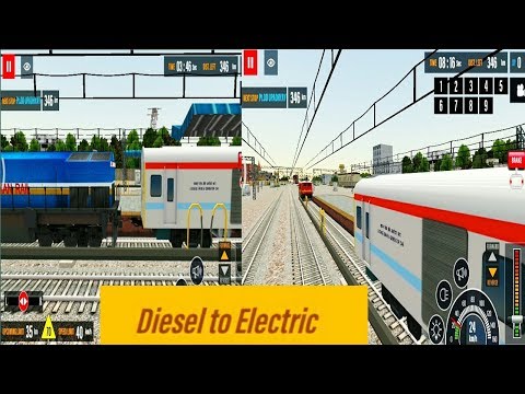Indian train simulator 2018 diesel to electric engine change | gameplay | Railway Gamingstar