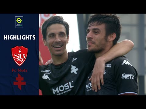 STADE BRESTOIS 29 - FC METZ (1 - 2) - Highlights - (SB29 - FCM) / 2021-2022