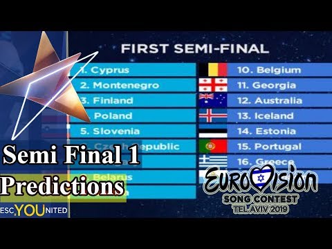 Eurovision 2019: Semi-Final 1 Qualifier Predictions