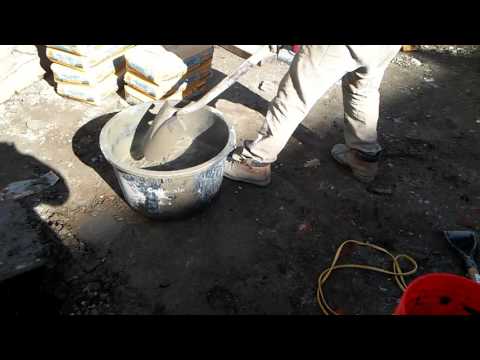 Como mistura cimento no ponto