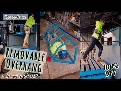 Building a Strong REMOVABLE Overhang - Converting Mercedes-Benz UNIMOG into DIY Camper  (Eps. 12)