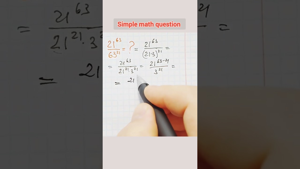 Simple math question #math #mathpuzzle #mathhack #mathstricks #logic #mathchallenge