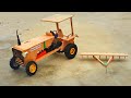 How To Make Tractor DIY Woodworking Tractor With Cultivator
