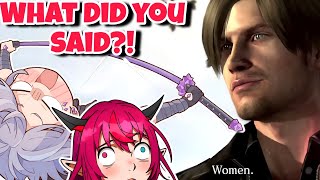 Leon's "WOMEN" Line has IRyS and Biboo Hilarious Reaction