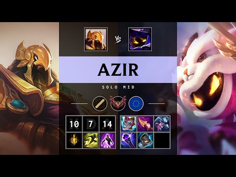 Azir Mid vs Veigar - EUW Grandmaster Patch 25.07