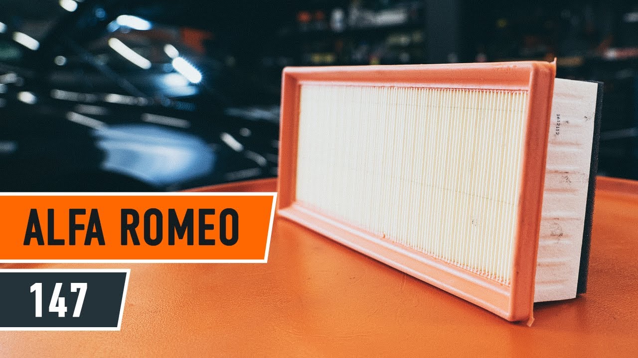 Ako vymeniť vzduchový filtr na Alfa Romeo 147 937 – návod na výmenu