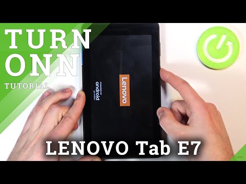 Power on LENOVO Tab E7 – Turn On Android Device