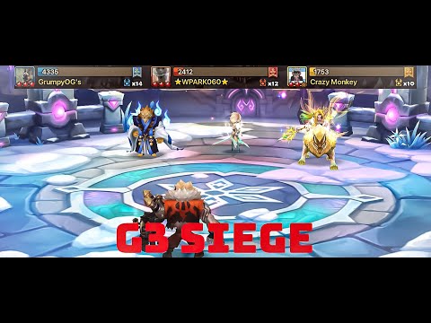 WE 3v1'D A DEFENCE IN G3?! G3 Siege battle v Crazy Monkey v ★WPARK060★ (Summoners War)