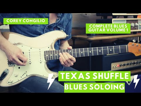 Texas Shuffle Style Soloing With Corey Congilio - Guitar Lesson - Complete Blues Guitar Volume 1