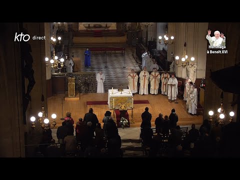 Messe pour le repos de l’âme de Benoît XVI en l’église Saint-Germain l’Auxerrois à Paris