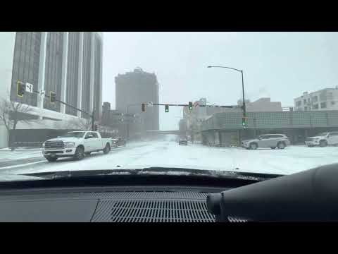 Driving on a winter storm - 2/22/23 Billings MT