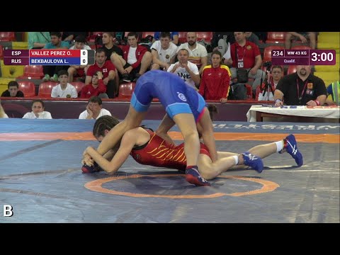 Qual. WW - 43 kg: O. VALLEZ PEREZ (ESP) v. L. BEKBAULOVA (RUS)