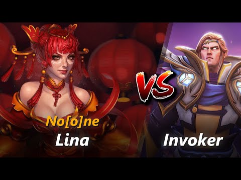 How to Lina mid vs Invoker (feat. No[o]ne) | First 10 minutes