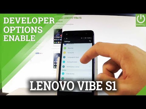 LENOVO Vibe S1 DEVELOPER OPTIONS / Allow USB Debugging