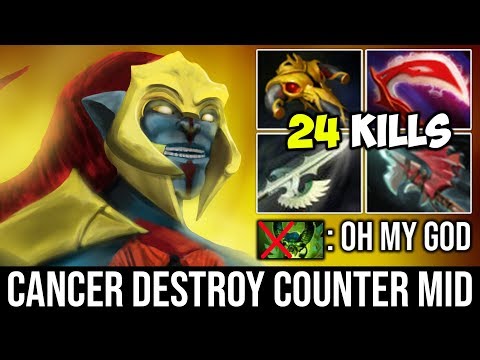 New Update I'm Still Mid [Huskar] Destroy Counter Pick Pugna 24Kills Patch 7.21 - Dota 2 Full Game