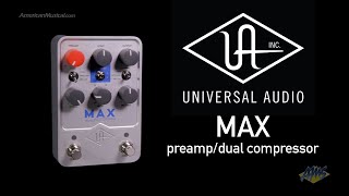 Video thumbnail for Universal Audio Max Preamp/Dual Compressor by American Musical Supply