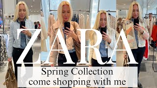 ZARA HAUL TRY ON SPRING COLLECTION COME SHOPPING WITH ME TO ZARA
