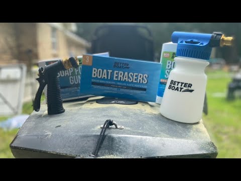 EASIEST way to clean your boat or kayak! #betterboat  #kayakcleaner #boatcleaning
