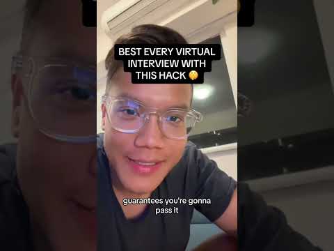 The BEST HACK for virtual interviews 🔥 #shorts