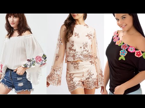 BLUSAS DE SEÑORA DE MODA con bordados  / Blusas de moda MUJER 2020 / Fashion Love