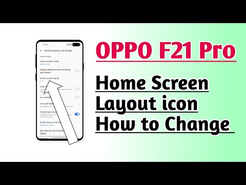 OPPO F21 Pro Home Screen layout icon How to Change