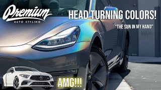 MODEL 3 & CLS GET HEAD TURNING COLORS!!!