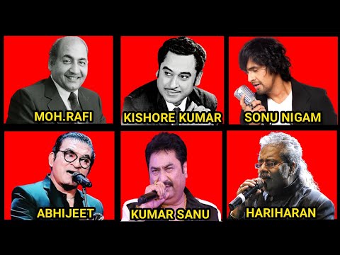 Tum Bin Jaun Kahan - Moh. Rafi Vs Kishore Kumar Vs Sonu Nigam Vs Abhijeet Vs Kumar Sanu Vs Hariharan
